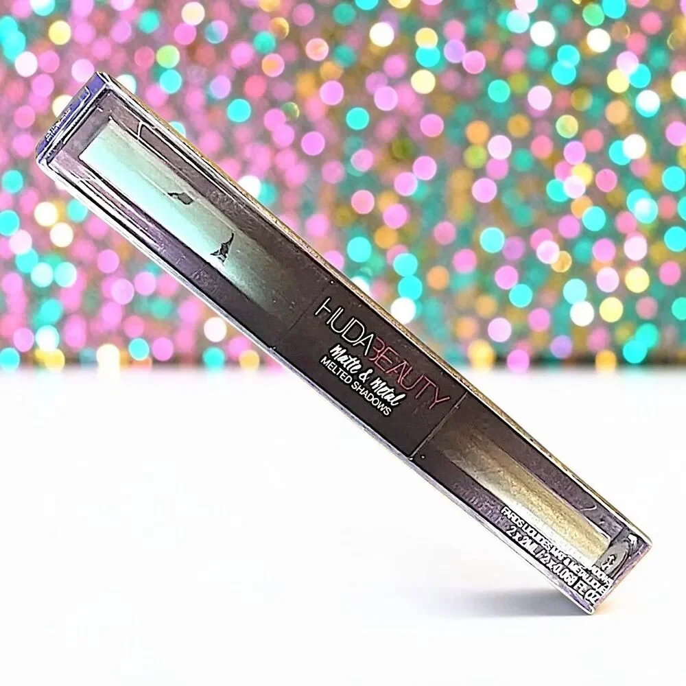 Huda Beauty Matte & Metal Melted Liquid Eyeshadows Minted & Dinero NIB